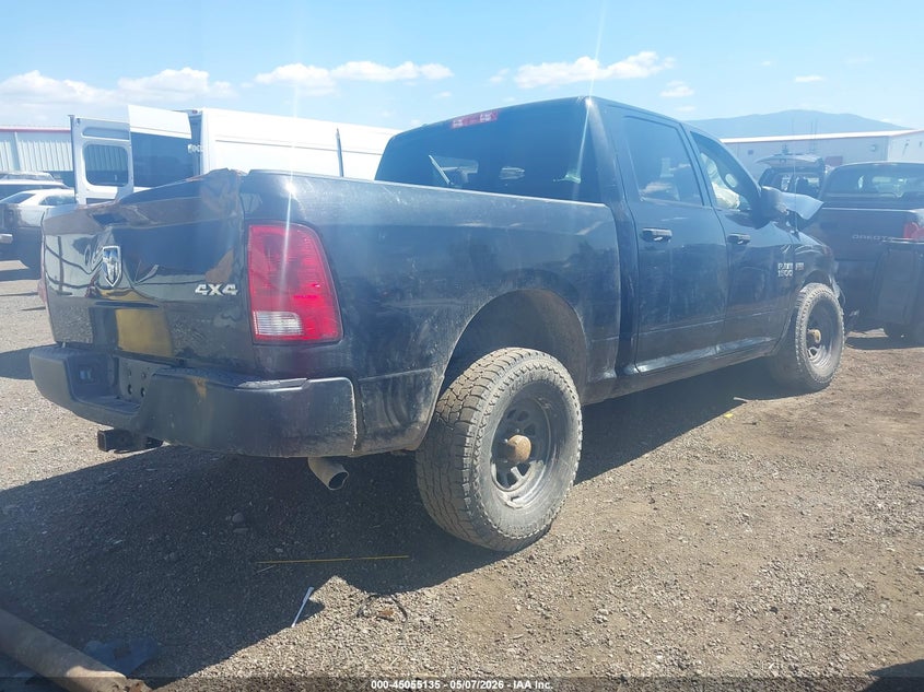 Vin: 1c6rr7kt6hs625524, lot: 45552665, ram 1500 tradesman  4x4 5'7 box 20174