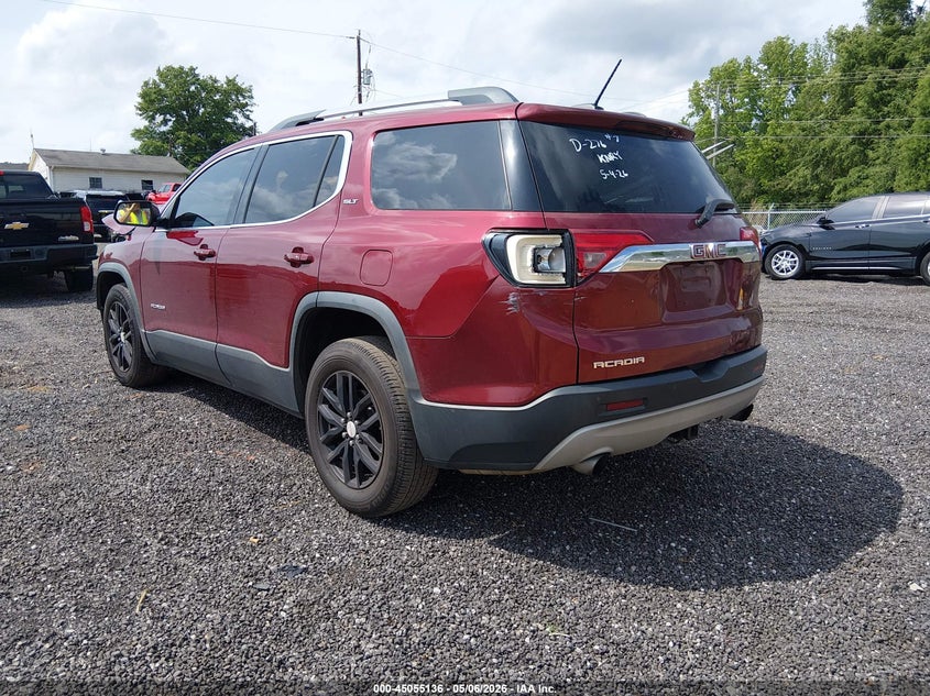 Vin: 1gkknmls5jz134079, lot: 45552666, gmc acadia slt-1 20183