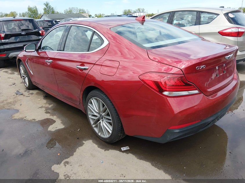 Vin: kmtg64la8lu046599, lot: 45552742, genesis g70 2.0t awd 20203