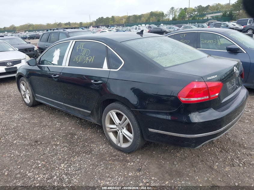 2012 Volkswagen Passat 2.0 2.0L Tdi Sel Premium black Lot 111045055327 Vin 1VWCN7A31CC002999