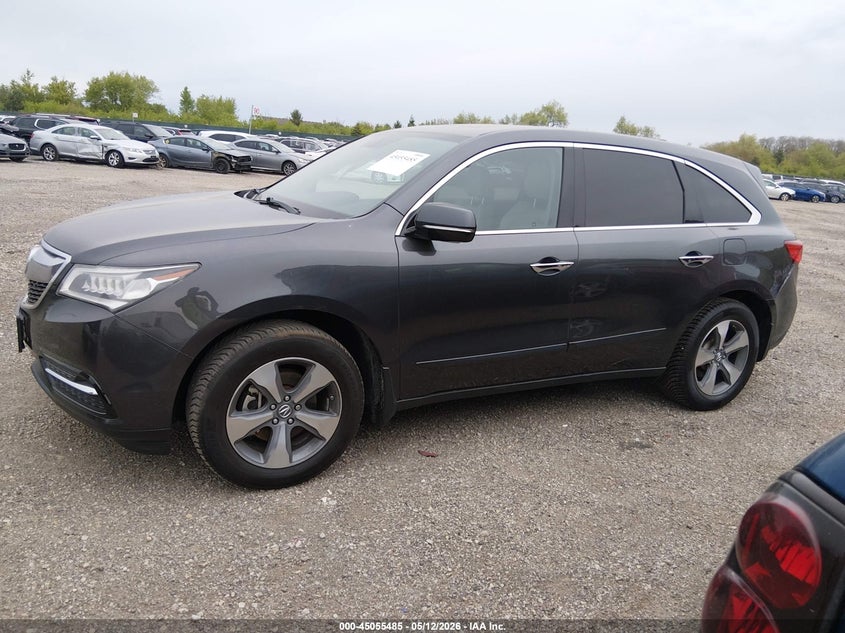 2014 Acura Mdx VIN: 5FRYD4H27EB037770 Lot: 45055485