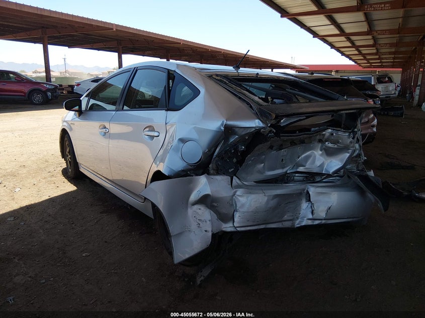 2012 Toyota Prius 1.8 Two silver Lot 111045055672 Vin JTDKN3DU0C0334316