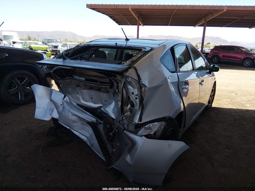 2012 Toyota Prius 1.8 Two silver Lot 111045055672 Vin JTDKN3DU0C0334316