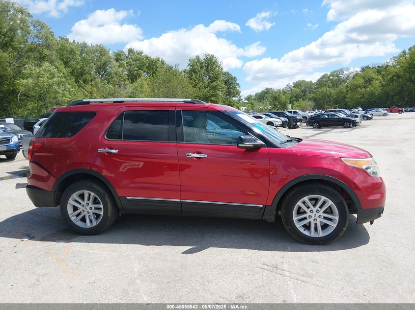 2012 Ford Explorer 3.5 Xlt Red Lot 111045055842 Vin 1FMHK8D89CGA69000