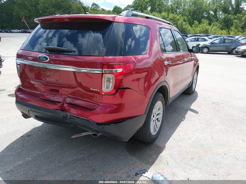 1FMHK8D89CGA69000 2012 Ford Explorer 3.5 Xlt red