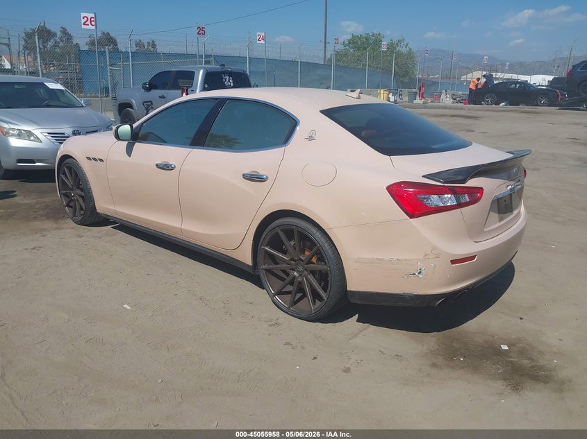 Vin: zam57rsl8h1198969, lot: 45553488, maserati ghibli s 20173