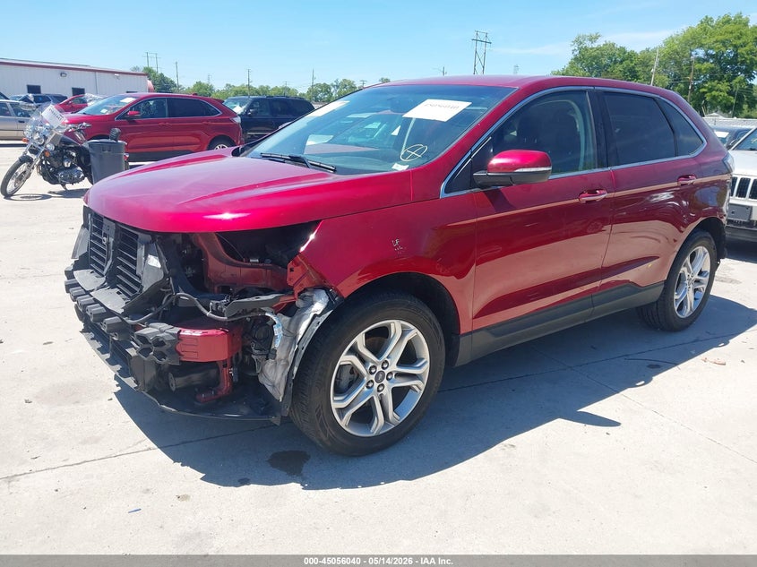 Vin: 2fmpk3k92jbc20161, lot: 45553570, ford edge titanium 20182