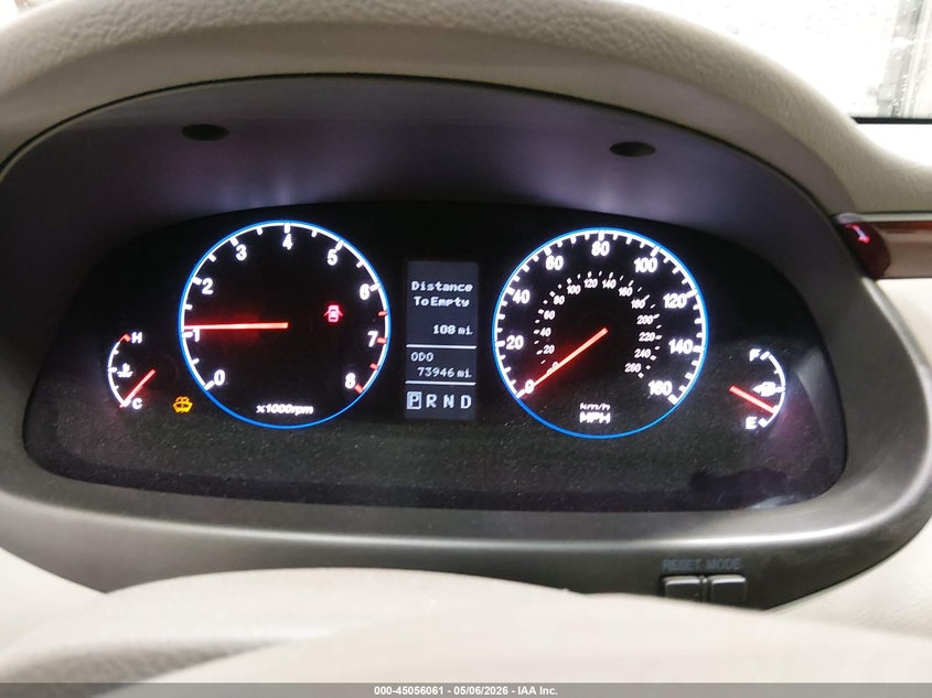 2008 Hyundai Azera Limited VIN: KMHFC46F28A267663 Lot: 45056061
