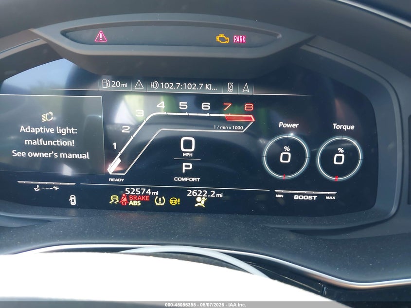 2022 Audi Rs Q8 Tfsi Quattro Tiptronic VIN: WU1ARBF18ND002572 Lot: 45056355