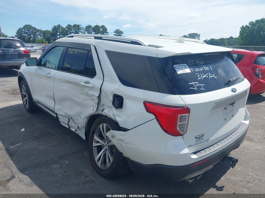 Vin: 1fm5k8hc5lga22967, lot: 45554355, ford explorer platinum 20203