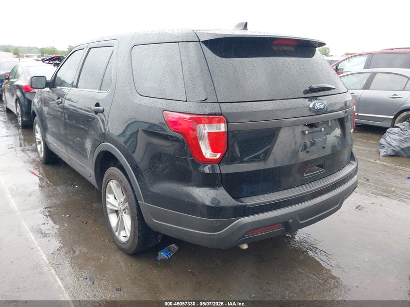 Vin: 1fm5k8ar7jga32752, lot: 45554875, ford police interceptor utility 20183