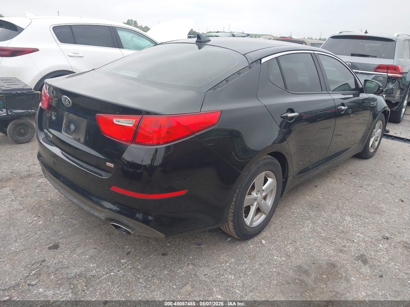Vin: 5xxgm4a7xeg322205, lot: 45555030, kia optima lx 20144