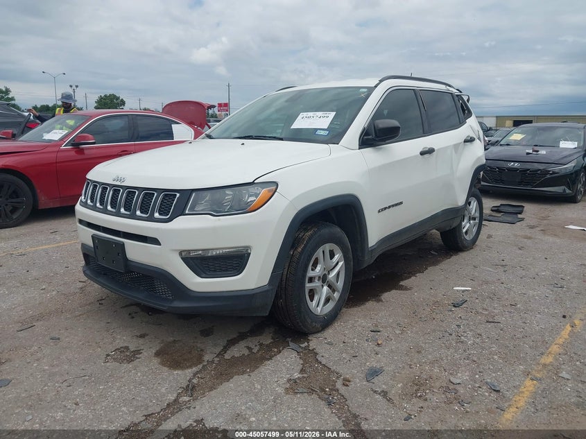 Vin: 3c4njcab5lt121375, lot: 45555044, jeep compass sport fwd 20202