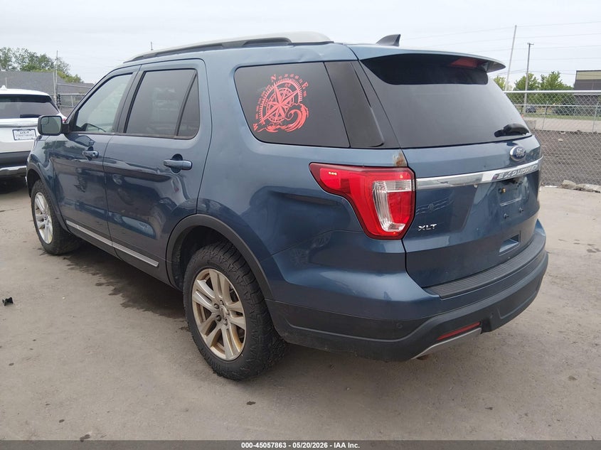 Vin: 1fm5k8d8xkga16338, lot: 45555408, ford explorer xlt 20193