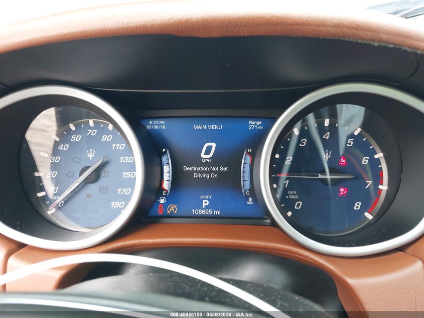 2019 Maserati Ghibli S VIN: ZAM57YSA9K1314745 Lot: 45058158
