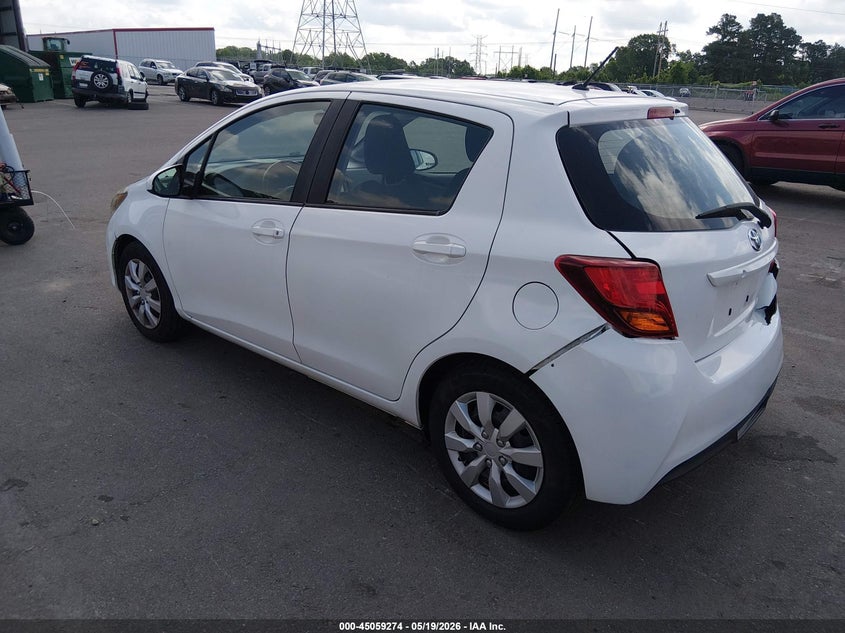 Vin: vnkktud39fa038462, lot: 45556819, toyota yaris l 20153