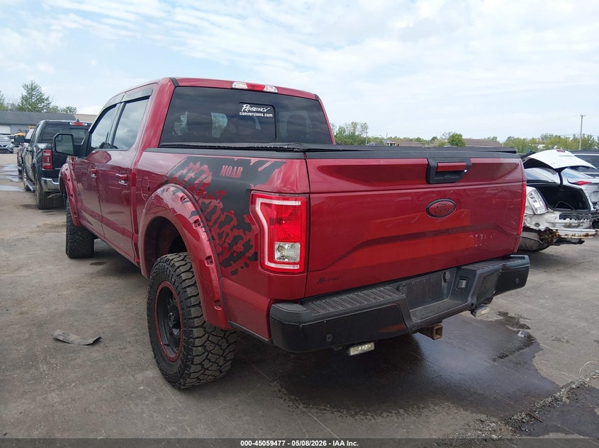 Vin: 1ftew1eg0gke73055, lot: 45557022, ford f-150 xlt 20163
