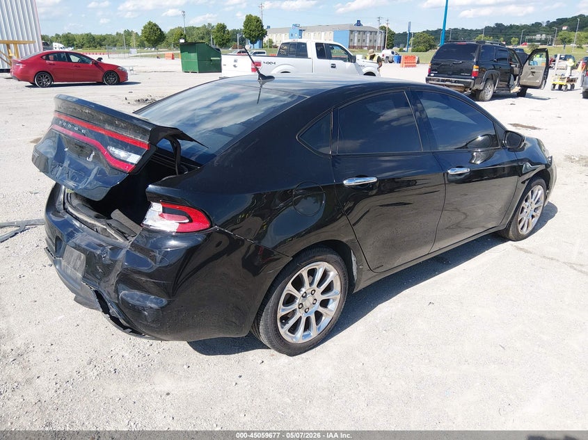 Vin: 1c3cdffa5gd821414, lot: 45557222, dodge dart sxt sport 20164