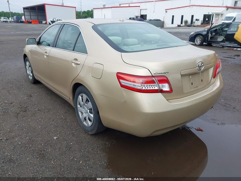 2011 TOYOTA CAMRY SEDAN 2.5L I-4 DOHC, VVT, 169HP
