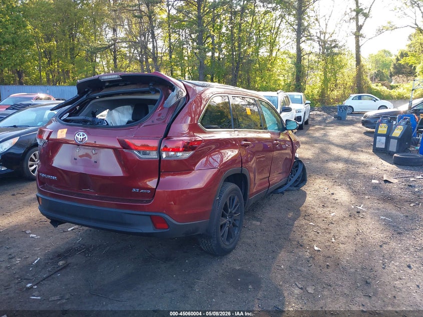 Vin: 5tdjzrfh2ks734652, lot: 45557549, toyota highlander se 20194