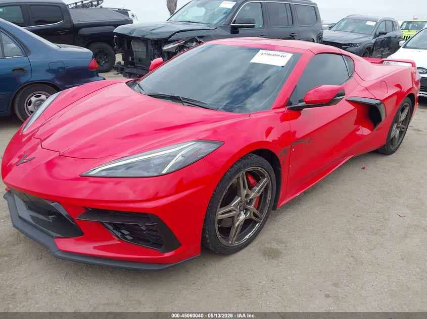 Vin: 1g1y82d42l5119298, lot: 45557585, chevrolet corvette stingray rwd  3lt 20202