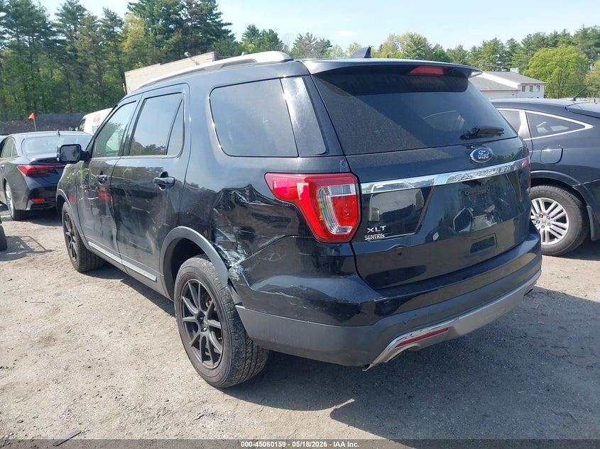 Vin: 1fm5k8dh0ggc28317, lot: 45557704, ford explorer xlt 20163