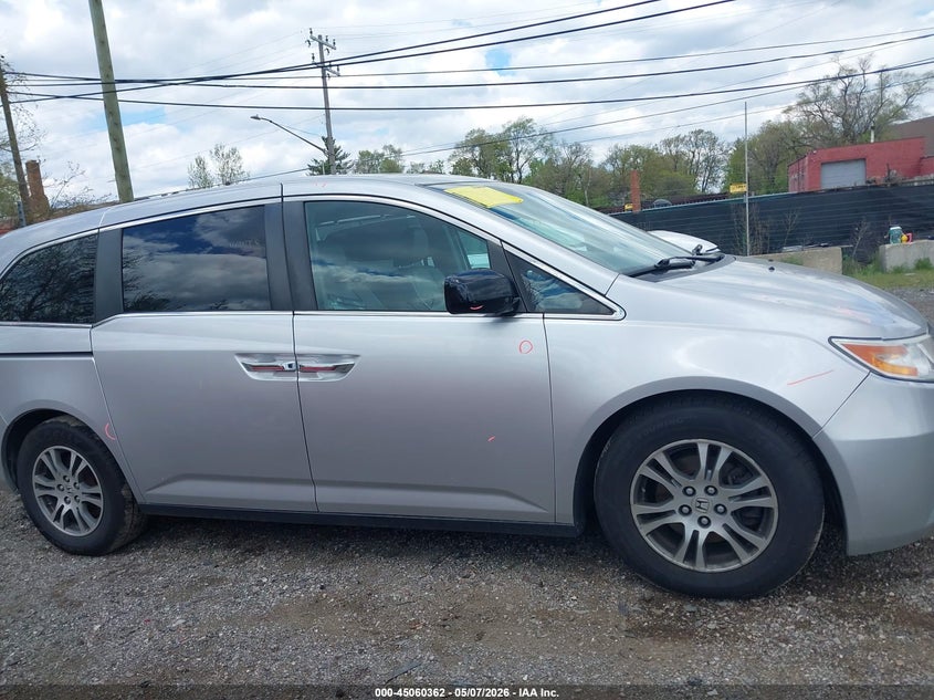 2012 Honda Odyssey 3.5 Ex-L Silver Lot 111045060362 Vin 5FNRL5H68CB002122