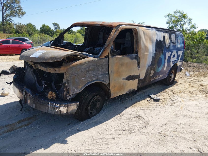 Vin: 1gczghfp0p1119130, lot: 45558593, chevrolet express cargo rwd 3500 extended wheelbase wt 20232