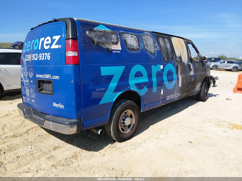 Vin: 1gczghfp0p1119130, lot: 45558593, chevrolet express cargo rwd 3500 extended wheelbase wt 20234