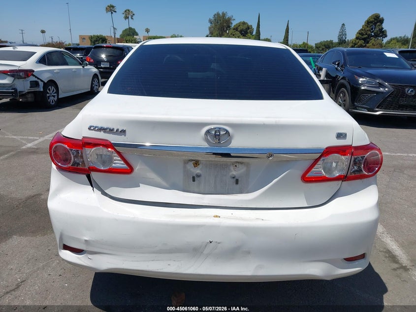 2012 Toyota Corolla 1.8 Le White Lot 111045061060 Vin 2T1BU4EE2CC760529