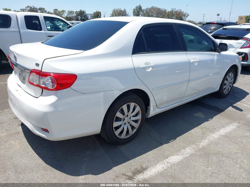 2012 Toyota Corolla 1.8 Le White Lot 111045061060 Vin 2T1BU4EE2CC760529