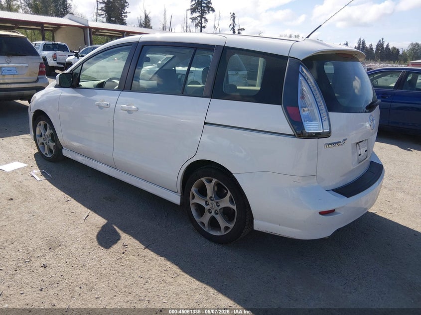Vin: jm1cr2wl0a0389191, lot: 45558880, mazda mazda5 touring 20103