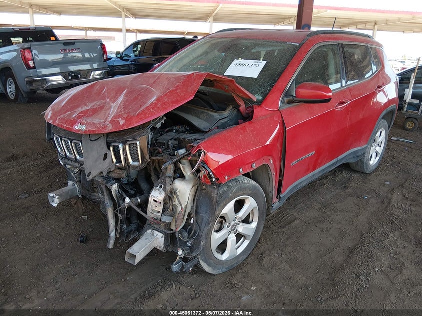 Vin: 3c4njcbb4jt204274, lot: 45558917, jeep compass latitude fwd 20182