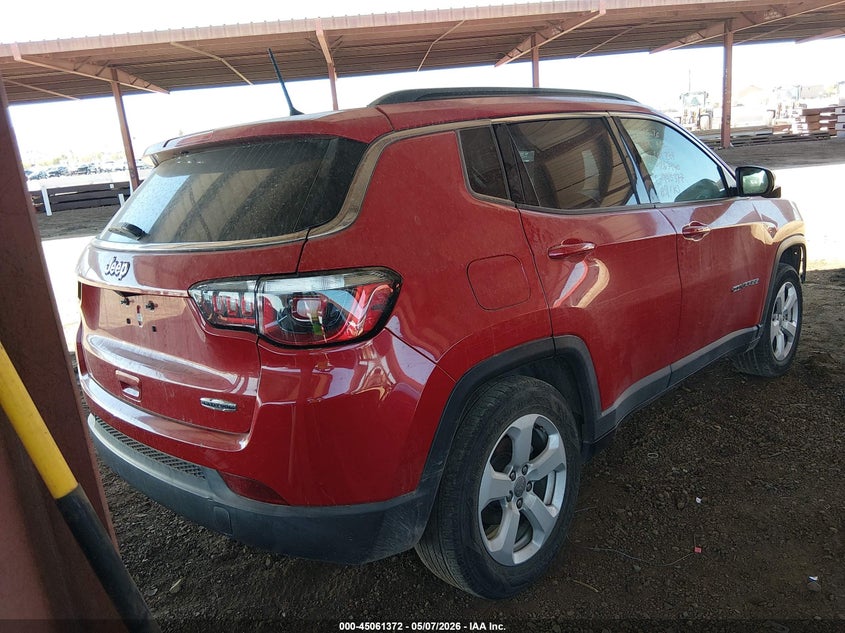 Vin: 3c4njcbb4jt204274, lot: 45558917, jeep compass latitude fwd 20184