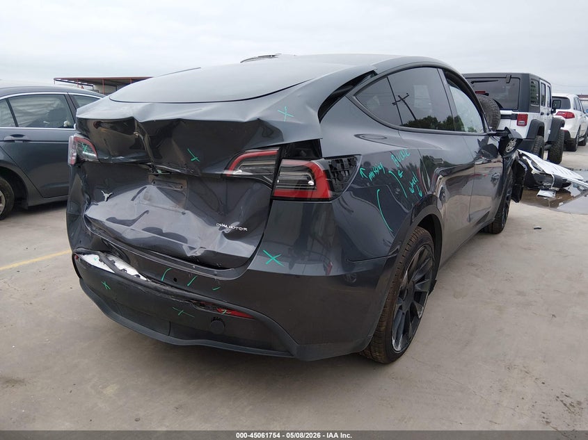 Vin: 7saygdeexna002177, lot: 45559299, tesla model y long range dual motor all-wheel drive 20224