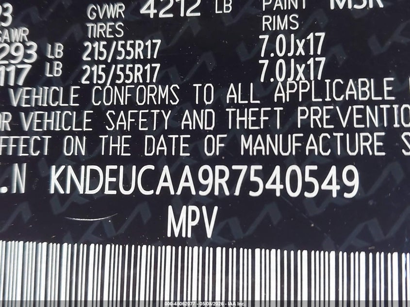2024 KIA SELTOS SPORT UTILITY VEHICLE 2.0L I-4 DOHC, VVT, 146HP