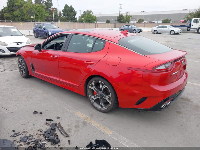 Vin: knae55lc3j6017817, lot: 45559900, kia stinger gt2 20183