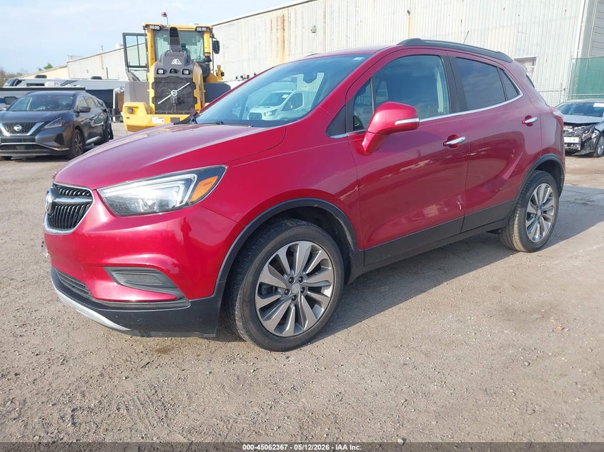 Vin: kl4cjasb8hb196195, lot: 45559912, buick encore preferred 20172