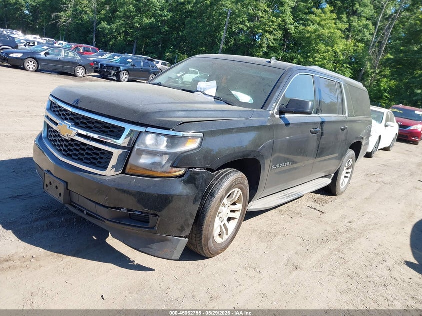 Vin: 1gnskjkc9fr220345, lot: 45560299, chevrolet suburban 1500 lt 20152