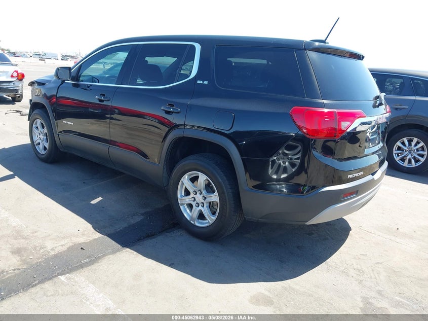 Vin: 1gkknkla3hz268319, lot: 45560488, gmc acadia sle-1 20173