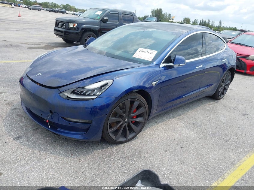 Vin: 5yj3e1ec1lf603133, lot: 45560687, tesla model 3 performance dual motor all-wheel drive 20202