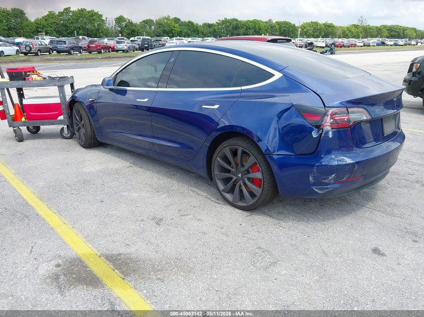 Vin: 5yj3e1ec1lf603133, lot: 45560687, tesla model 3 performance dual motor all-wheel drive 20203