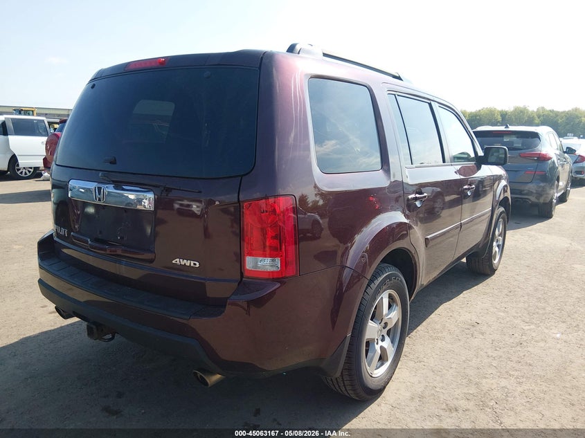 Vin: 5fnyf4h53bb078267, lot: 45560712, honda pilot ex-l 20114