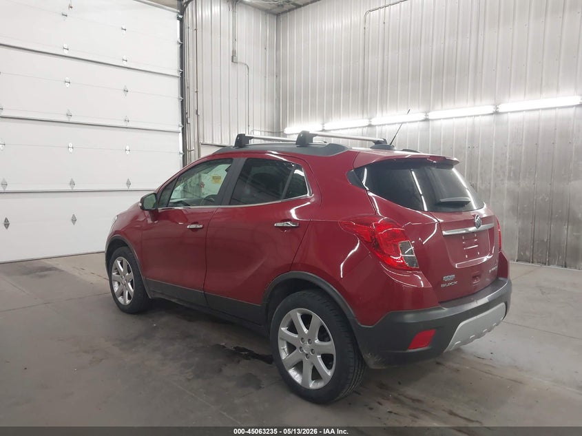 Vin: kl4cjhsb1fb216213, lot: 45560780, buick encore premium 20153