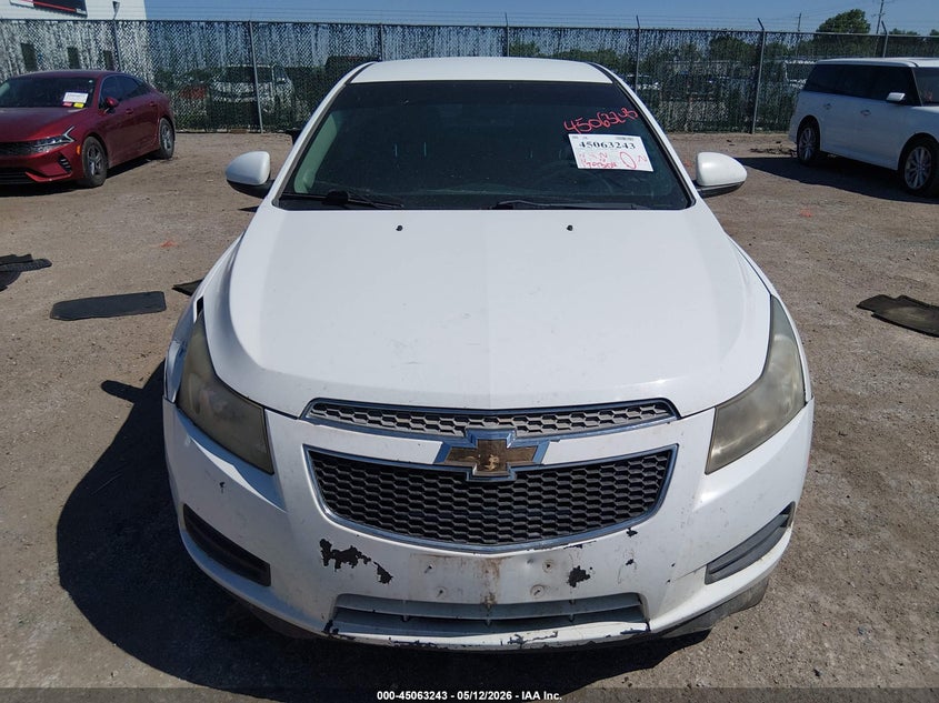 2012 Chevrolet Cruze 1.4 Lt white Lot 111045063243 Vin 1G1PE5SC0C7311985