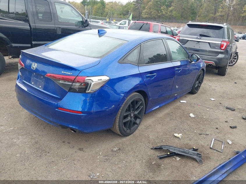 VIN 2HGFE2F53NH515590 2022 HONDA CIVIC SPORT