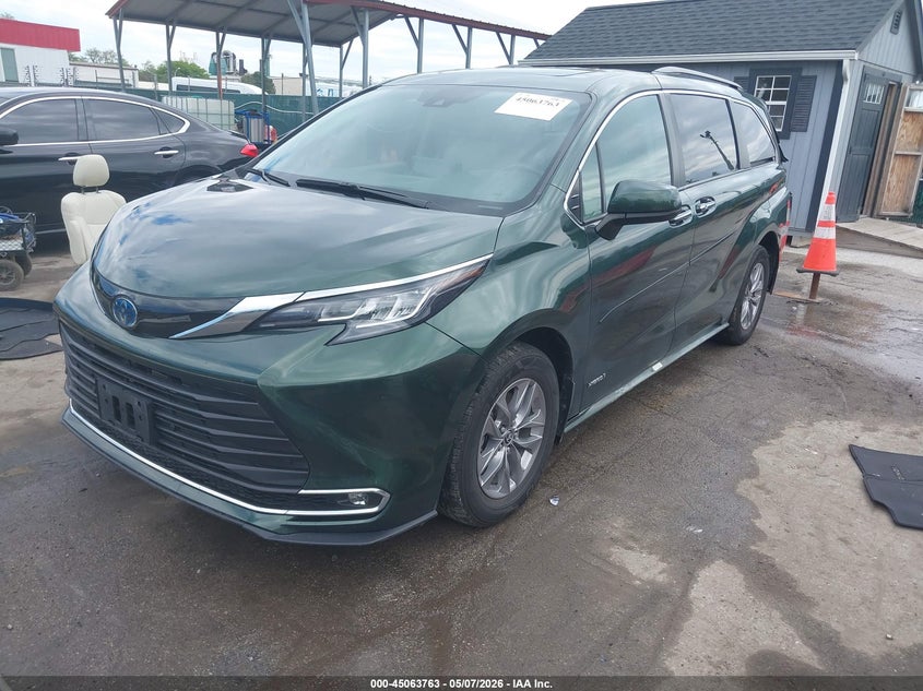 2021 Toyota Sienna Xle 5TDYRKEC7MS074509 photo 1