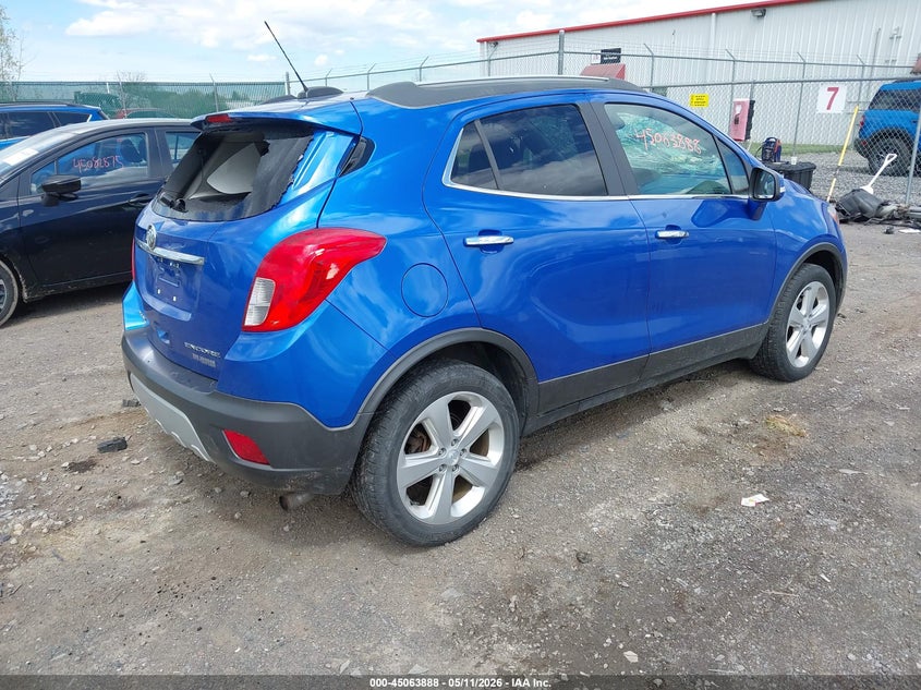 Vin: kl4cjasb2gb726241, lot: 45561433, buick encore 20164