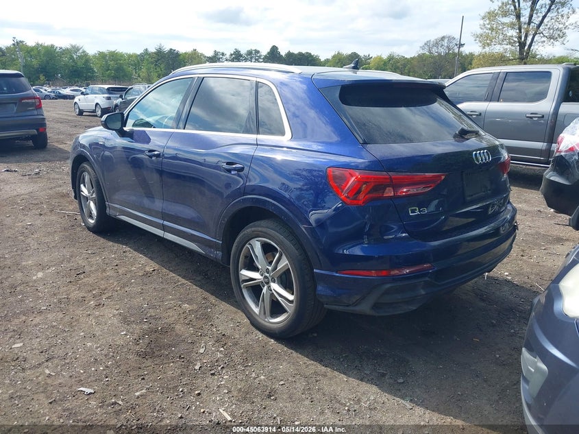 Vin: wa1decf31p1066125, lot: 45561459, audi q3 premium 45 tfsi s line quattro tiptronic 20233