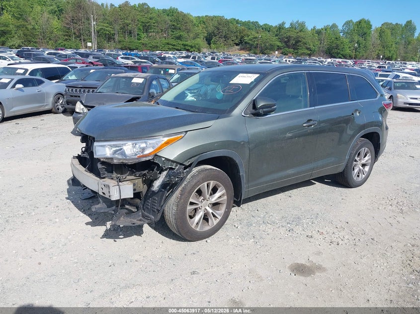 Vin: 5tdbkrfh2fs144479, lot: 45561462, toyota highlander le plus v6 20152